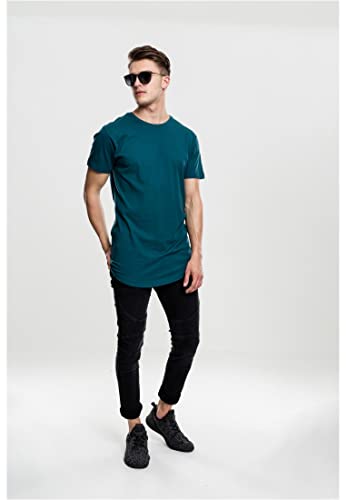 Urban Classics Men's Shaped Long Tee T-Shirt, Teal, M, 1