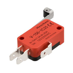 Heschen Micro Switch, V-156-1C25, 7.5A 250VAC, Ith 20A, SPDT, Long Roller Lever, 2 Pack