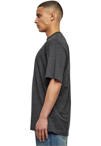 Urban Classics Men's Tall Tee Oversized Short Sleeves T-Shirt with Dropped Shoulders, 100 Percentage Jersey Cotton, Charcoal, M