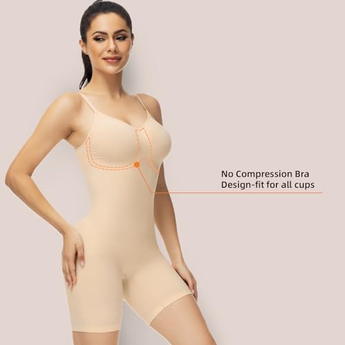 ATTLADY Bodysuit for Women Shapewear Slimming Shaping Tummy Control Body Shaper