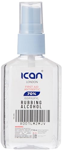 ican london isopropyl rubbing Alcohol 70% First aid Antiseptic Disinfectant 50ml spray *travel size*