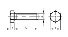 M6 (6mm x 40mm) Hex Set Screw (Fully Threaded Bolt) - A2 Grade Stainless Steel (pack of 20)