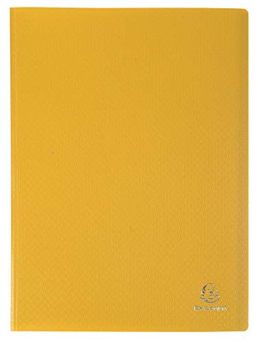 Exacompta - Ref. 8590E - 1 OPAK document cover - 90 anti-reflective grained pockets - 180 views - for A4 format - dimensions 24 x 32 cm - soft polypro cover - 8 random colors