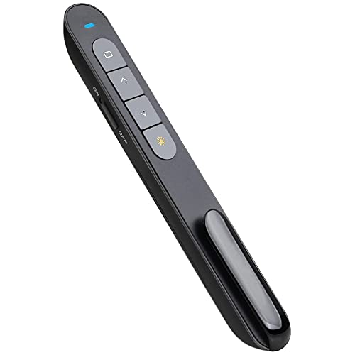 Presentation Clicker for PowerPoint Remote, Hyperlink Volume Wireless Presenter Remote Presentation Pointer, USB Presentation Remote Slide Advancer PPT Clicker for Computer Laptop Mac