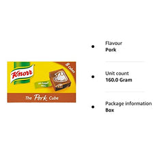 Knorr Stock Cubes Pork (8x10g) - Pack of 2