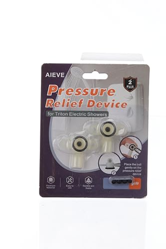 Aieve Pressure Relief Device for Triton,2-Pack Pressure Relief Device PRD Inc Rubber Ball and O Ring Valve Shower Spares Parts Compatible with Triton Electric Showers (Replace of 82800450)