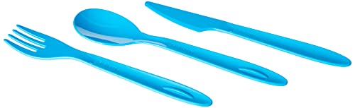 Sistema Cutlery Set TO GO   Travel Cutlery Set with Knife, Fork & Spoon   Durable Case for Storage   BPA-Free Plastic   Dishwasher Safe