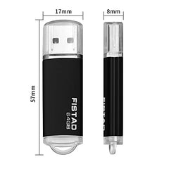 64GB USB Memory Stick USB 2.0 Flash Drive Thumb Drive Pen Drive - Black