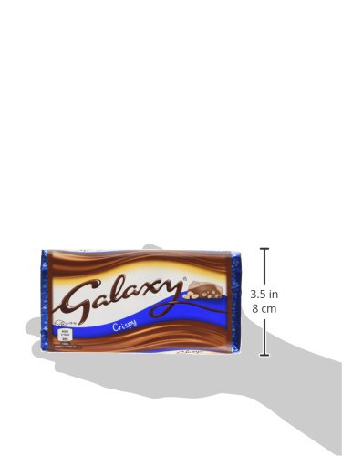 Galaxy Crispy Chocolate Bar Bulk Box, Chocolate Gift, Milk Chocolate, Bulk Chocolate, Movie Night Snacks, 24 x 102 g