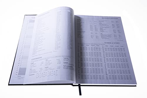 Collins Debden Collins Essential A4 Diary 2024 Daily Planner With Appointments - Eco Friendly, Recycled Paper, Fully Recyclable - Page A Day Diary - Business, Academic and Personal (Black)