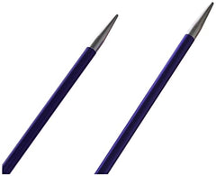 Knit Pro KP47240 Zing: Knitting Pins: Single Ended: 25cm x 4.50mm, 4.5mm Purple