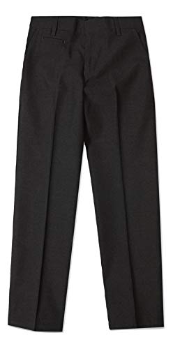 14/15 2pk Boys School Trousers (14.15 Years, Charcoal)