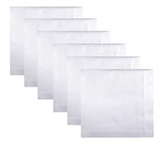 Style Square 100% COTTON HANDKERCHIEFS LARGE MENS HANKIES 50 CM (20 INCH) WHITE KING SIZE