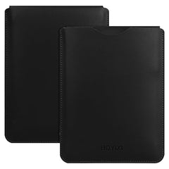 HoYiXi Universal Sleeve Case for 6.8-inch Kindle/Kobo/Voyaga/Lenovo/Pocketbook/Sony/Tolino E-book E-reader Lightweight Leather Sleeve Bag Pouch for 6.8-inch Ebook - Black