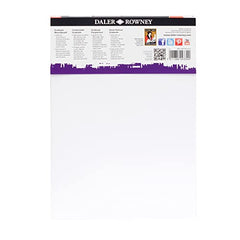 Daler-Rowney Graduate Cream Core A4 Mountboard Pack, 12 x Black Smooth Surface, 1.25 mm Thick, Ideal for Student Artists