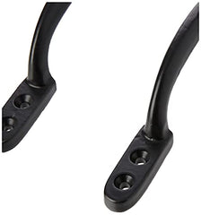 Merriway® BH00060 (2 Pcs) Hotbed D Handle, 150 mm (6 inch) Black Japanned - Pack of 2 Pieces