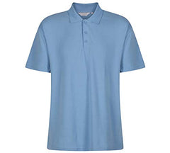 Trutex Standard Fit Short Sleeve Unisex School Polo Shirt (1-16and Years), Premium Quality Polo Shirt Boys and Girls, Easy Care Polo Shirt Girls, Boys, Teens - Genuine School Uniform Sky