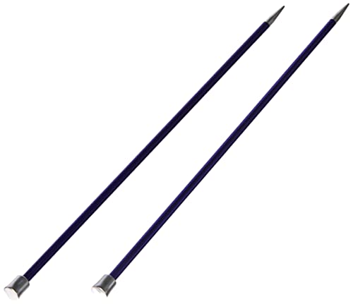 Knit Pro KP47240 Zing: Knitting Pins: Single Ended: 25cm x 4.50mm, 4.5mm Purple