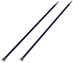 Knit Pro KP47240 Zing: Knitting Pins: Single Ended: 25cm x 4.50mm, 4.5mm Purple