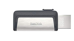 SanDisk 128GB Ultra Dual Drive USB Type-C Flash Drive, with reversible USB Type-C and USB Type-A connectors, for smartphones, tablets, Macs and computers