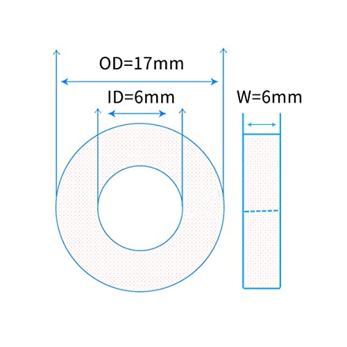 10 Pcs Deep Groove Ball Bearing Rubber Cover Bearing Ball Bearings 606RS 6x17x6mm Pre-Lubricated Bearings High-Carbon Steel Silver