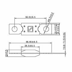 Kofelec Mega High Current Fuse, ANM 300A Amp, up to 58V DC, Use for Cars Trucks Buses or Audio Systems, Pack of 3 (300A)