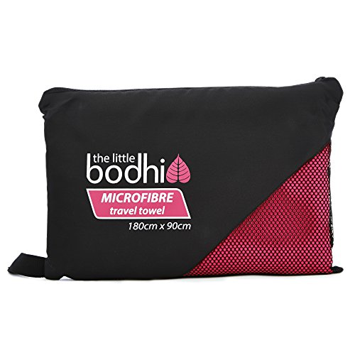 The Little Bodhi Microfibre Towel Pink 100cm x 50cm