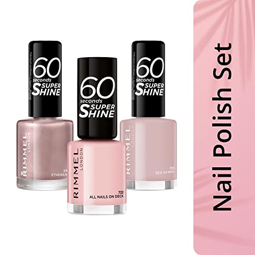 Rimmel 60 Seconds Super-Shine Nail Polish, All Nails On Deck, 8ml