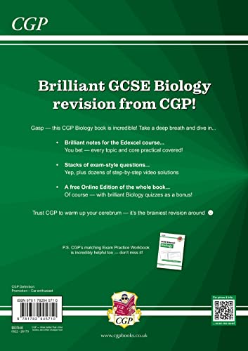 New GCSE Biology Edexcel Revision Guide includes Online Edition, Videos & Quizzes: for the 2024 and 2025 exams (CGP Edexcel GCSE Biology)