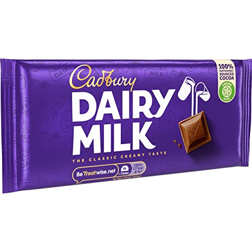 Cadbury Dairy Milk Chocolate Bar 110g (Pack of 2)