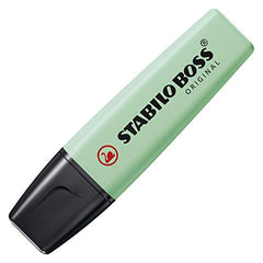 Highlighter - STABILO BOSS ORIGINAL Pastel - Pack of 4 - Hint of Mint, Pink Blush, Milky Yellow, Lilac Haze