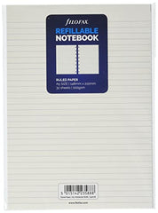 Filofax A5 Ruled Notes for Refillable Notebook - White, 152008