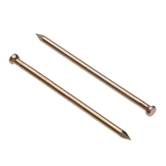 Panel Pins Finishing Nails Veneer Pins (Pack of 150) Yellow Zinc Plated Nail Galvanized Heavy Duty for DIY and Crafts Home Decor Woodwork Furniture Construction Size: Length 50mm Nail Diameter 2mm.