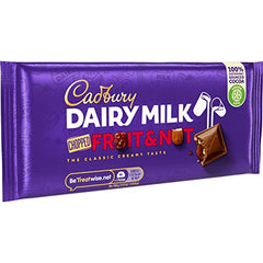 Cadbury Dairy Milk Fruit and Nut Chocolate Bar, 95g