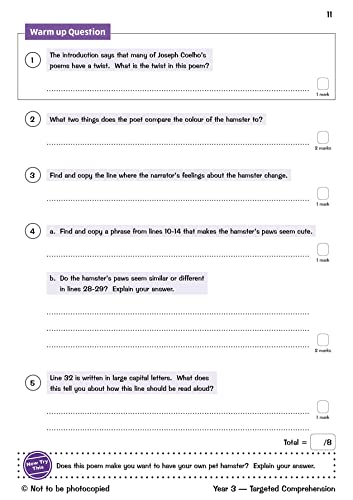 KS2 English Year 3 Reading Comprehension Targeted Question Book - Book 2 (with Answers) (CGP Year 3 English)