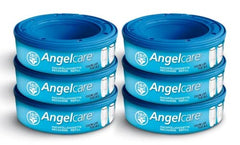 Angelcare - Nappy bin refill cassettes - Compatible with Angelcare Nappy Disposal System - Pack of 6