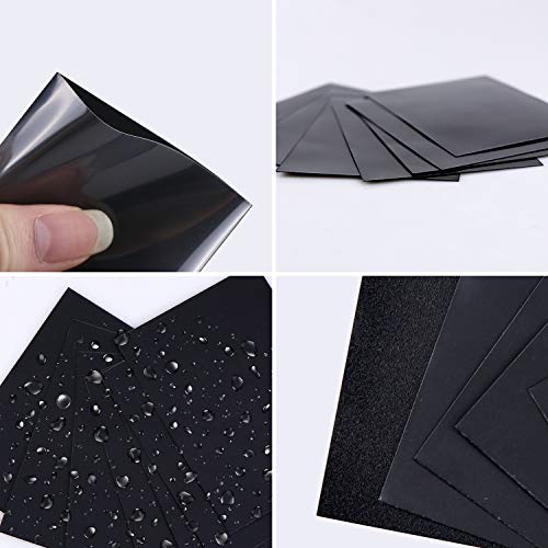 Homgaty 300 Pcs Standard Card Sleeves, Clear Deck Protectors Card Protector Sleeves for Pokemon,Magic, MTG, The Gathering, Board Games,Yugioh (Black)