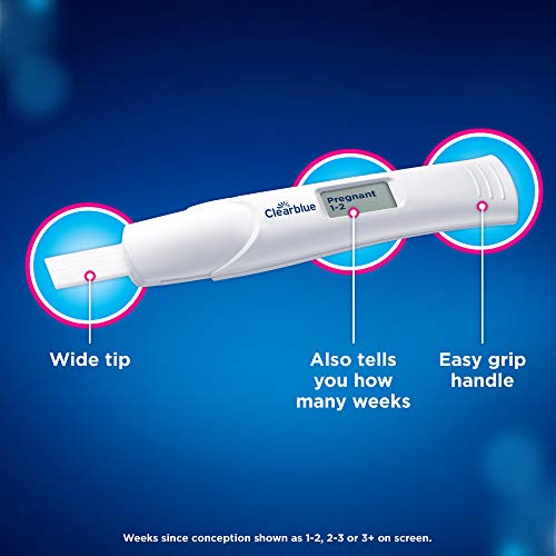 Clearblue Pregnancy Test - Digital with Weeks Indicator, 2 Digital Tests & Digital Ovulation Test Kit (OPK) - Clearblue, Proven to Help You Get Pregnant, 1 Digital Holder and 10 Tests