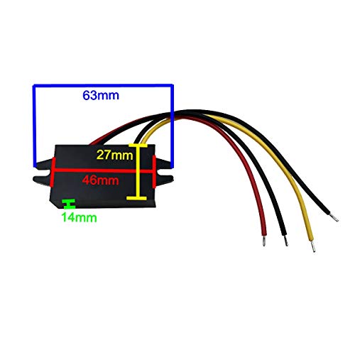 JZK Car power converter 12V to 9V 3A DC/DC duck converter module for phone car audio radio LED display