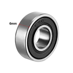 sourcing map 698-2RS Deep Groove Ball Bearing Double Sealed 1180098, 8mm x 19mm x 6mm Carbon Steel Bearings (Pack of 20)