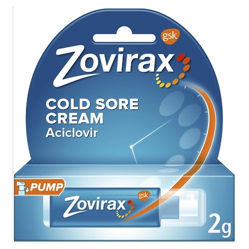 Zovirax Cold Sore Treatment Cream, Pump Dispenser, 2 g