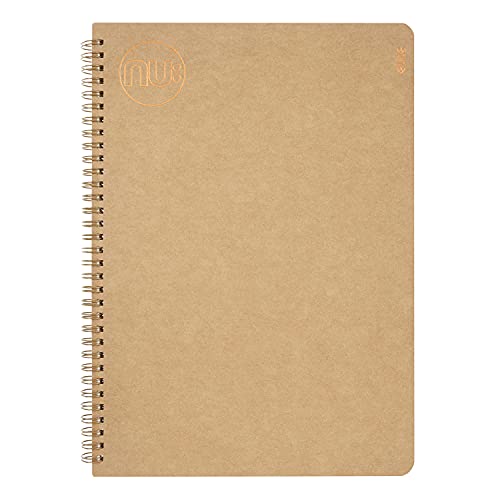 Nu Notebooks - Kraft Range - Manilla Wire Bound A5 Notebook - Stationery Notebooks - Professional Notepad - 160 Pages