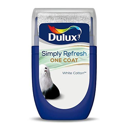 Dulux Simply Refresh Tester Paint - White Cotton - 30ML, 5382947