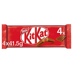 Nestlé Kit Kat 4 Finger Milk Chocolate Bar Multipack, 4 x 41.5 g