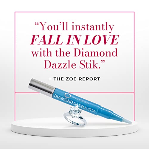 Connoisseurs Jewellery Cleaner Diamond Dazzle Stik   Cleaner for Jewellery Sparkle & Shine   Brush Tip & Compact for Diamonds & Precious Stones