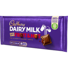 Cadbury Dairy Milk Fruit and Nut Chocolate Bar, 95g