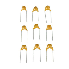 BOJACK 10 Type 650Pcs Ceramic Capacitor Assortment Kit Capacitors from 0.1uf/100 nF to 10 uF in a Box