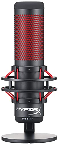 HyperX QuadCast – Standalone Microphone for streamers, content creators and gamers PC, PS4, and Mac, usb