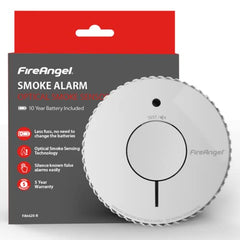 FireAngel Optical Smoke Alarm with 10 Year Sealed For Life Battery, FA6620-R (ST-622 / ST-620 replacement, new gen) , White