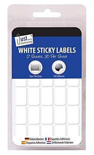 Sticky Labels Price Stickers x 510 Self Adhesive Retail 19mm x 12mm